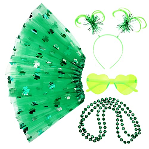 WRITWAA 1 Satz Festival Rock Set St. Patricks Unterrock in Übergröße St Patrick's Patrick Day Zubehör Patrick-party-halskette Patrick Day Partyverzierung Patrick Partygeschenke Polyester von WRITWAA