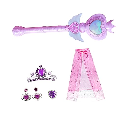 WRITWAA Prinzessin Fee Zauberstäbe Kit Jungen und Mädchen Cape Spielzeug Glow Party Blinkende für Mädchen von WRITWAA