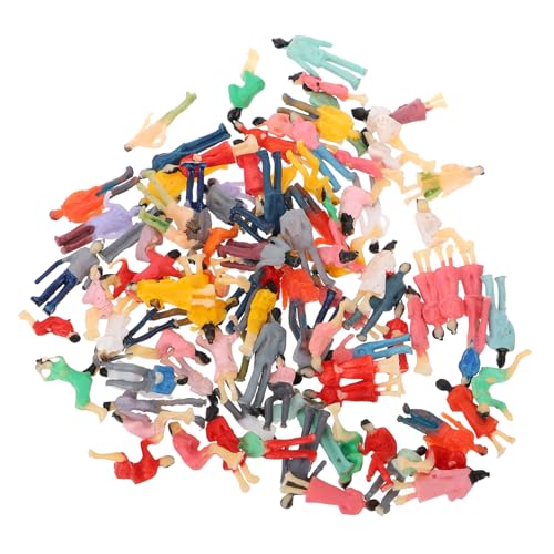 WRITWAA 100 Stück Miniatur Menschenmodell Maßstab Farbige Mini Figuren für Sandtisch Architekturmodell Landschaftsdekoration DIY Bastelset für Mikro szenerien WRITWAA 100 Stück Miniatur Menschenmodell Maßstab Farbige Mini Figuren für Sandtisch Architekturmodell Landschaftsdekoration DIY Bastelset für Mikro szenerien von WRITWAA