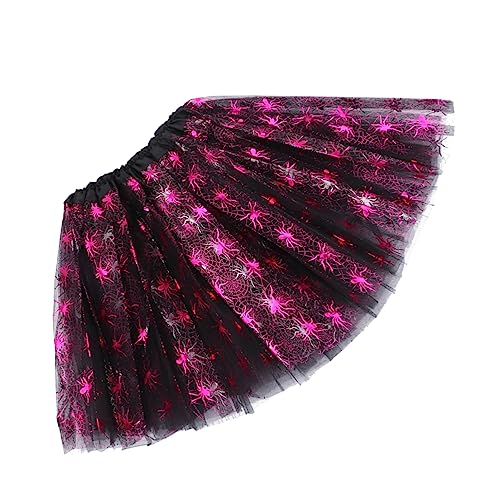 WRITWAA 1Stk Halloween Mesh Tutu Rock Halloween für Mädchen Kostüme Paillette festlicher Rock Halloweenkostüm party decoration party dekoration kleidung geschichtetes Tutu Tutu-Rock Rosy von WRITWAA