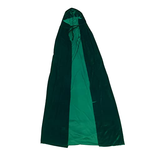 WRITWAA 1Stk Halloween-Umhang Vampirkostümv Mäntel Umhang mit Kapuze Halloweenkostüm Halloween umhang Halloween Cape Kinder weihnachtsdeko Cosplay-Mantel Party kreativer Umhang Samt Green von WRITWAA