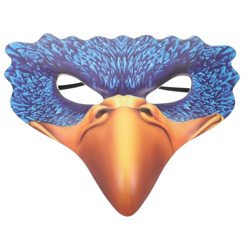 WRITWAA 1Stk Vogel Maske Tiermasken Halloween-Masken Cosplay-Maske Vogel-Gesichtsbedeckung Halloweenkostüm Adlermaske halloween masken halloweenmaske Horror-Maske Maskerade Vogelmaske Blue von WRITWAA