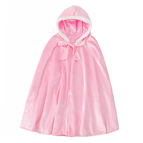 WRITWAA 1stk Umhang Für Kinder Kapuzenkleid Kleinkinder Kleider Wintermantel Für Kinder Partykostüm Halloween Kinder Umhang Weihnachtsumhang Mädchen Kleid Für Kinder Rosa Baumwolle von WRITWAA