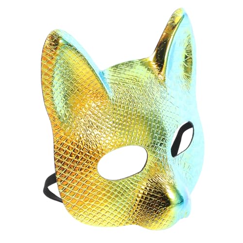 WRITWAA 2 Stück Halloween Fox Masquerade Masken Leichte Atmungsaktive Halbgesichts-cosplay Tiermasken für Damen Herren Vielseitig für Karneval Party Bühnenauftritte und Kostümzubehör WRITWAA 2 Stück Halloween Fox Masquerade Masken Leichte Atmungsaktive Halbgesichts-cosplay Tiermasken für Damen Herren Vielseitig für Karneval Party Bühnenauftritte und Kostümzubehör von WRITWAA