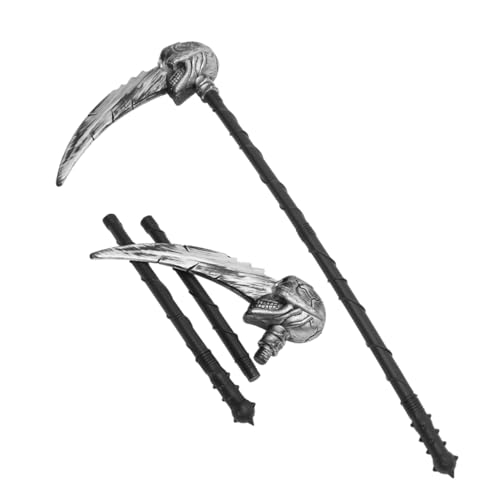 WRITWAA 2stücke Sensenmann-Sense-Requisite Aus Kunststoff Für Halloween-Party-Cosplay Und Geister-Halloween-Dekorationen Abnehmbar Für Junge Mädchen Und Erwachsene Für WRITWAA 2stücke Sensenmann-Sense-Requisite Aus Kunststoff Für Halloween-Party-Cosplay Und Geister-Halloween-Dekorationen Abnehmbar Für Junge Mädchen Und Erwachsene Für von WRITWAA