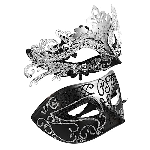 WRITWAA 2St Halloween-Maske Maskerade-Maske Masse Maskerade Augenabdeckung Abschlussball-Augenabdeckung Kostüme halloween costume halloween kleidung Maskerade Masken Cosplay-Maske Metall von WRITWAA