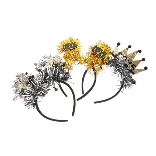 WRITWAA 3 Stück Neujahrs -Feiertags -Haarzubehör Neujahrskleid-Accessoires Glitzernde Haarbänder für Silvester Haarschmuck für Silvester Kopfbedeckung Plastik WRITWAA 3 Stück Neujahrs -Feiertags -Haarzubehör Neujahrskleid-Accessoires Glitzernde Haarbänder für Silvester Haarschmuck für Silvester Kopfbedeckung Plastik von WRITWAA