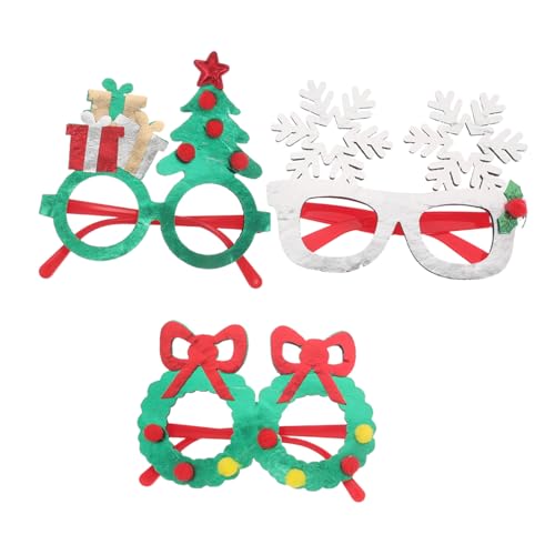 WRITWAA 3 Stück Teiliges Weihnachtsbaum Schneeflocken-design Leichte Wiederverwendbare Festtagsbrillen Ergonomisch für Langzeitgebrauch als Xmas Party Eyeglasses und Neujahrsfeier Zubehör WRITWAA 3 Stück Teiliges Weihnachtsbaum Schneeflocken-design Leichte Wiederverwendbare Festtagsbrillen Ergonomisch für Langzeitgebrauch als Xmas Party Eyeglasses und Neujahrsfeier Zubehör von WRITWAA