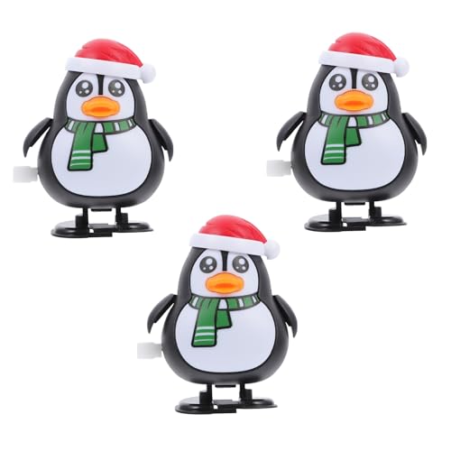 WRITWAA 3-teiliges Weihnachts-aufziehspielzeug, Weihnachts-uhrwerk-Pinguin-Spielzeug aus Kunststoff, Party-Geschenke für Die Feiertage WRITWAA 3-teiliges Weihnachts-aufziehspielzeug, Weihnachts-uhrwerk-Pinguin-Spielzeug aus Kunststoff, Party-Geschenke für Die Feiertage von WRITWAA