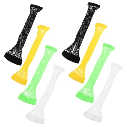 WRITWAA 4 Paar Feine Netz Stretch Handschuhe Transparente Lange Handschuhe Armstulpen Handschuhe Fingerlose Feine Netz Handschuhe Netz Ärmel Lange Netz Handschuhe Lange Netz von WRITWAA