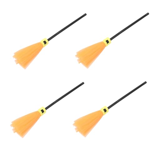 WRITWAA 4 Stück Halloween Hexenbesen aus Robustem Mesh Leicht und Langlebig Leuchtend Orange als Hexenbesen Requisiten für Hexen-Cosplay und Halloween Partydekoration WRITWAA 4 Stück Halloween Hexenbesen aus Robustem Mesh Leicht und Langlebig Leuchtend Orange als Hexenbesen Requisiten für Hexen-Cosplay und Halloween Partydekoration von WRITWAA
