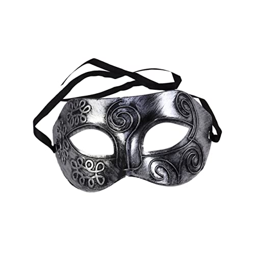 WRITWAA 4 Stücke Silber Vintage Hälfte Für Maskerade Party Halloween Kostüme Maskerade Cosplay von WRITWAA