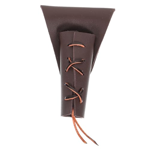 WRITWAA 5St pädiprotect schutzzelt Role Playing cosplays talliengürtel Gürtelholster Wikinger Schild Wikinger-Cosplay-Kostüm Renaissance-Schwertfrosch Schwertbefestigungswerkzeug Pu Brown von WRITWAA