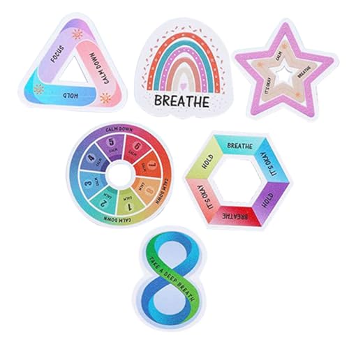 WRITWAA 6 Stück Teiliges Beruhigende Sensorische Aufkleber mit Bunter Strukturierter Oberfläche für Stressabbau und Unruhe Geeignet als Fingerspitzen Sticker und Visuelle Ablenkung bei WRITWAA 6 Stück Teiliges Beruhigende Sensorische Aufkleber mit Bunter Strukturierter Oberfläche für Stressabbau und Unruhe Geeignet als Fingerspitzen Sticker und Visuelle Ablenkung bei von WRITWAA