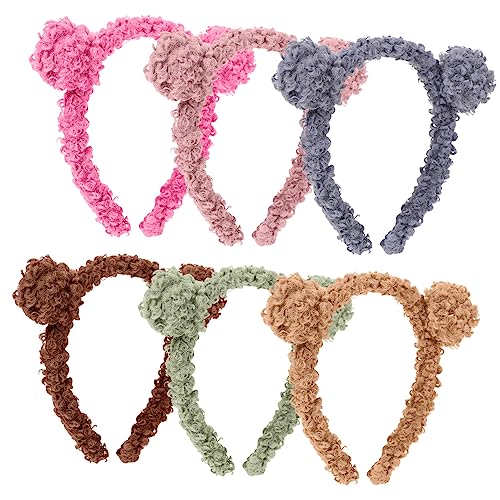 WRITWAA 6 Stück Teiliges Flauschige Bärenohren Haarreifen Elastisch für Damen und Bunte Dekorative Stirnbänder Party Cosplay Accessoires Bequem und Vielseitig für Kopfgrößen WRITWAA 6 Stück Teiliges Flauschige Bärenohren Haarreifen Elastisch für Damen und Bunte Dekorative Stirnbänder Party Cosplay Accessoires Bequem und Vielseitig für Kopfgrößen von WRITWAA