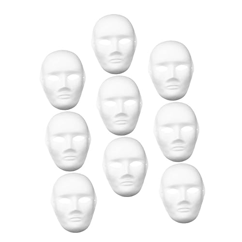 WRITWAA DIY Vollgesichtsmaske Für Blanko Papiermaske Zum Bemalen Kreative Bastelmaske Für Karneval Cosplay Und Halloween Party ännliche Gesichtsmaske Aus von WRITWAA