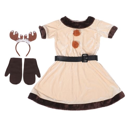 WRITWAA Elch Kostüm Damen Party Outfit Tierkostüm Erwachsene Weihnachts und Halloween Cosplay Performance und Passend für Karneval Bühne WRITWAA Elch Kostüm Damen Party Outfit Tierkostüm Erwachsene Weihnachts und Halloween Cosplay Performance und Passend für Karneval Bühne von WRITWAA