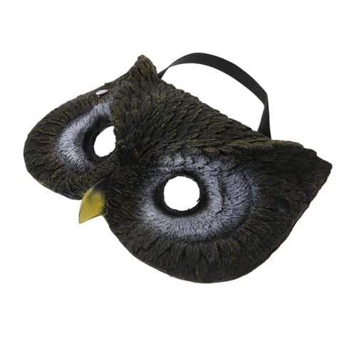 WRITWAA Eulenmaske Eule-Cosplay-Kostüm Kostüm Maske Vogel Maske venezianische Augenmaske Maskierte Maske Maskenball Maske Augenmaske Halloween Maskerademaske für Männer PU-Schaum von WRITWAA