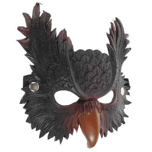 WRITWAA Eulenmaske Tiermaske Vogelmaske Maskerademaske Cosplay-Kostümmaske Halloween-Partyzubehör Für Damen Und Herren von WRITWAA