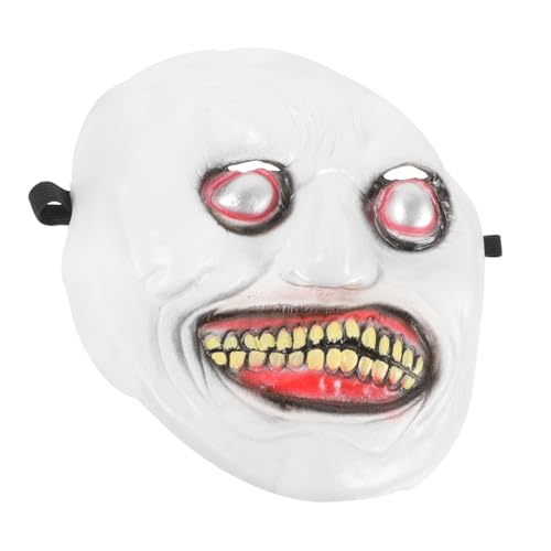 WRITWAA Exorzistenmaske Nebel Halloween-Maske Halloween- Zombie LED-Maske halloween masken halloweenmaske halloween masks mouth mask Masken für Halloween Halloween-Requisite Gummi von WRITWAA