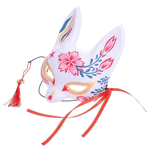 WRITWAA Fuchs-Dämonenmaske Karikatur Gesicht leuchtende Maske Fuchsohren und Faux-Fuchs-Maske halloween party halloween maske tierische Maske dekorative Maskenstütze PVC Colorful von WRITWAA