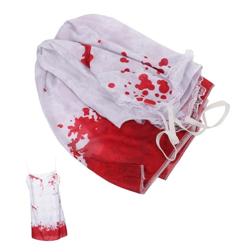 WRITWAA Geisterbraut Kostüm Leichenbraut Kostüm Ghost Bride Halloween -kleid Der Toten Braut Für Mädchen Geisterbraut-cosplay Stoff WRITWAA Geisterbraut Kostüm Leichenbraut Kostüm Ghost Bride Halloween -kleid Der Toten Braut Für Mädchen Geisterbraut-cosplay Stoff von WRITWAA