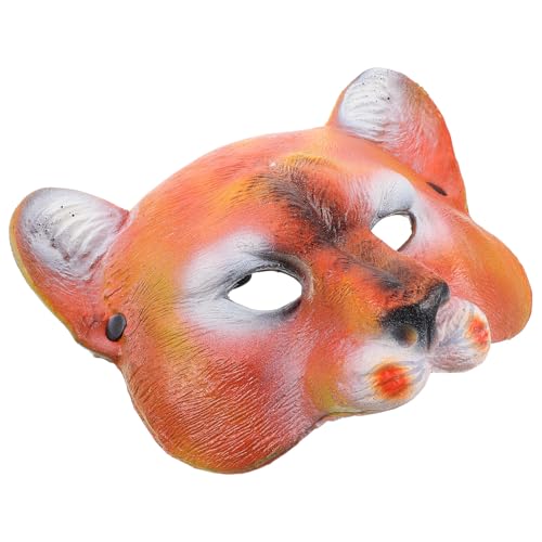 WRITWAA Halbgesichtsmaskenkostüm Hirschschädelmaske Löwenmaske lustige Maske pelzige Maske Halloween-Requisiten halloween costume halloween kleidung Maskerade Masken Maskerade liefert Pu von WRITWAA