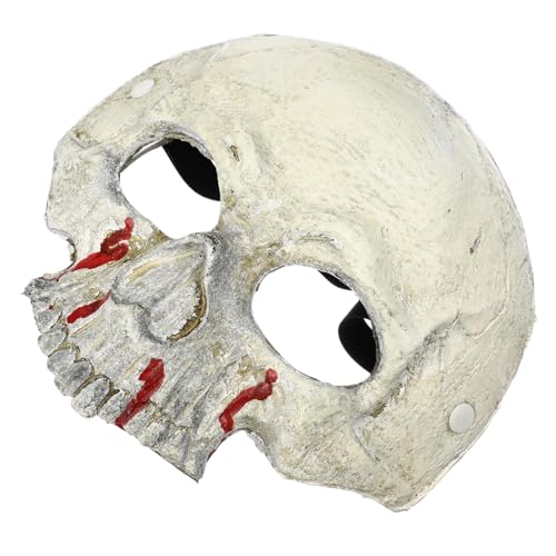 WRITWAA Halloween Blutmaske Für Halbgesichtsmaske Im Totenkopfdesign Ideale Maskendekoration Für Halloween Fasching Und Kostümpartys Bastelset Für Kreative Kostüme von WRITWAA