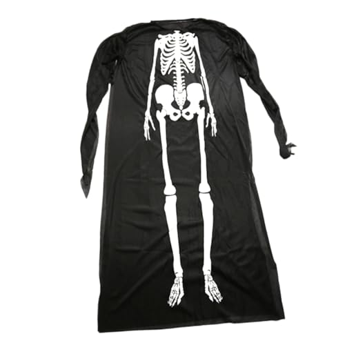 WRITWAA Halloween Kostüm Für Erwachsene Piratenskelett Outfit Geister Kostüm Set Schwarz Schädel Kostüm Für Halloween Feiern Cosplay Kostüm Für Karneval Und Partys von WRITWAA