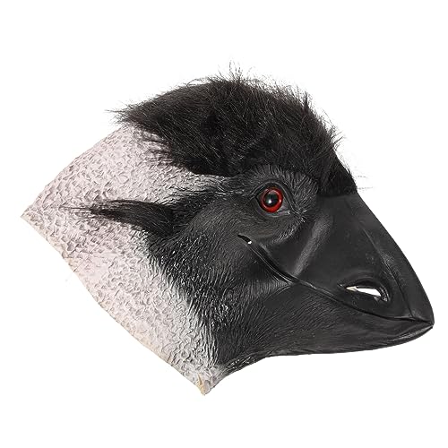 WRITWAA Halloween-Maske halloween horror halloween grusel terrifier mask halloween kostuem halloween klamotten Wolf Halloween-Streich Aufkleber dino Gesicht Halloween-Cosplay Emulsion von WRITWAA