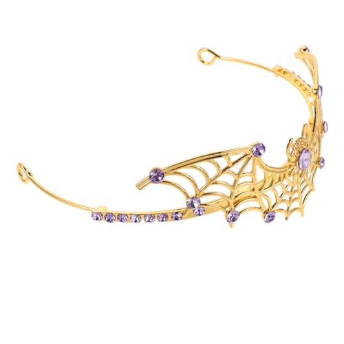 WRITWAA Halloween Metall Tiara mit Spinnennetz-design Leichtes Langlebiges Kopfschmuck für Erwachsene mit Funkelnden Strasssteinen Gothic Haarschmuck für Halloween Cosplay und Themenpartys WRITWAA Halloween Metall Tiara mit Spinnennetz-design Leichtes Langlebiges Kopfschmuck für Erwachsene mit Funkelnden Strasssteinen Gothic Haarschmuck für Halloween Cosplay und Themenpartys von WRITWAA