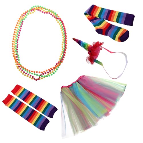 WRITWAA Jahre Party Kostüm Damen Fancy Outfit mit Tüllkleid Halsketten Handschuhen Stirnband und Netzstrümpfen Bequemes Polyester Cosplay Zubehör für Mottoparty WRITWAA Jahre Party Kostüm Damen Fancy Outfit mit Tüllkleid Halsketten Handschuhen Stirnband und Netzstrümpfen Bequemes Polyester Cosplay Zubehör für Mottoparty von WRITWAA