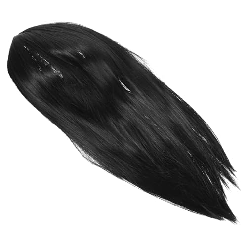 WRITWAA Lange Schwarze Perücke gerade Synthetic Wig Damenperücke Synthetische Perücke Hochwertige Kunsthaar-Perücke Stylish Perücke Lange haarperücke Haarperücken Hochtemperaturdraht Black von WRITWAA