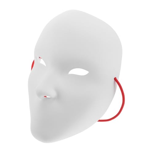 WRITWAA Leere Maske Abschlussball Masken Halloweenkostüm Gesichtsstirnbänder Herrenmasken Spitzenmasken Retro-masken Materielle Masken Dekorative Masken Kostüm Stirnbänder Weiß Plastik von WRITWAA