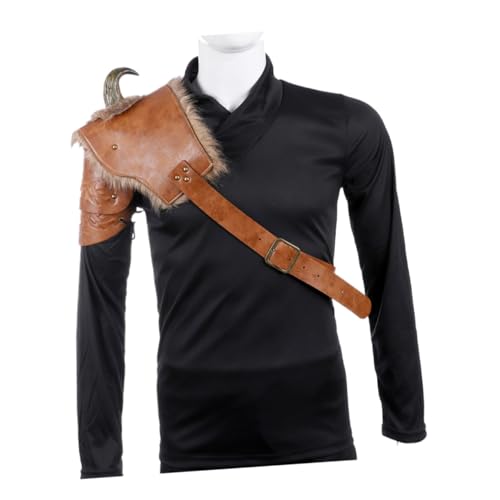WRITWAA PU Wikinger Schulterpanzer Herren Mittelalterliche Rüstung für Cosplay und Halloween Verstellbare Wikinger Schulterplatte Langlebiges Geruchsfreies Material Einheitsgröße für WRITWAA PU Wikinger Schulterpanzer Herren Mittelalterliche Rüstung für Cosplay und Halloween Verstellbare Wikinger Schulterplatte Langlebiges Geruchsfreies Material Einheitsgröße für von WRITWAA