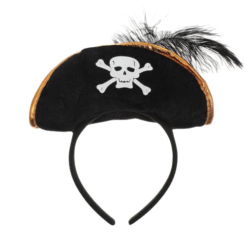 WRITWAA Piraten-Stirnband: Halloween-Stirnband mit Totenkopf-Muster, Cosplay-Party, schwarzer Kopfschmuck, Einheitsgröße WRITWAA Piraten-Stirnband: Halloween-Stirnband mit Totenkopf-Muster, Cosplay-Party, schwarzer Kopfschmuck, Einheitsgröße von WRITWAA