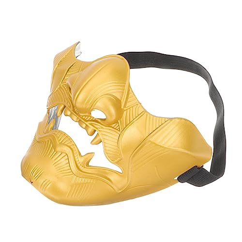 WRITWAA Prajna Halbmaske Maskerade-Party-Maske Kostümzubehör Feuchtigkeitsspendende Maske Karikatur halloween costume halloween kleidung Cosplay-Zubehör Outdoor-Masken Plastik Golden von WRITWAA