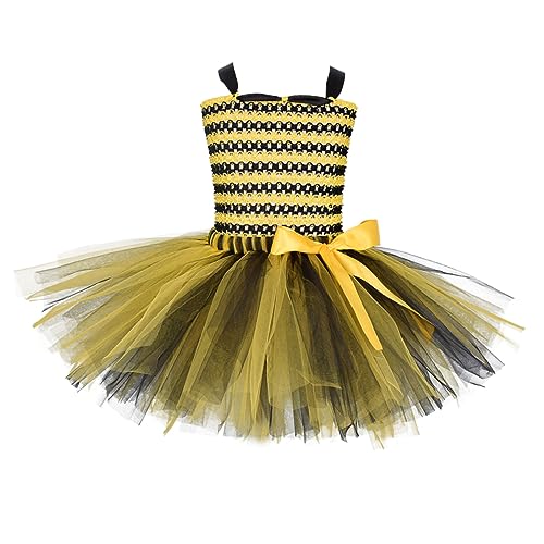 WRITWAA Rock für Mädchen bee costume Bienenkleid Mädchen verkleiden sich ausgefallenes Partykostüm Bienenkostüm für Kinder bopper Mädchen Stirnband -Tüllrock Röcke für Mädchen von WRITWAA