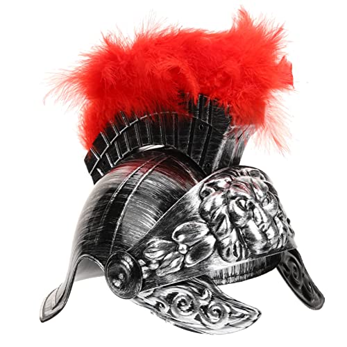 WRITWAA Samurai-hut Griechischer Korinthischer Helm Krieger Kopfbedeckung Gladiator-kostüm Krieger Spartanische Helme Römischer Helm Männer Spartanischer Helm Rom Plastik Bilden Kind von WRITWAA