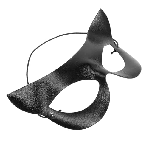 WRITWAA Schwarze Katzenmaske Für Halloween Halbe Gesicht Maske Für Kostüm Und Maskerade Ideal Für Partys Und Karneval Verleiht Jedem Outfit Einen Touch von WRITWAA