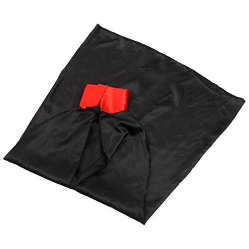 WRITWAA Schwarzer Umhang Umhang Mantel Halloween Kostüm Zubehör Sensenmann Mit Kapuze Ninja Umhang Für Die Party Cosplay Umhang Für Umhang Foto-Requisite Cape-verzierung Satin Black von WRITWAA