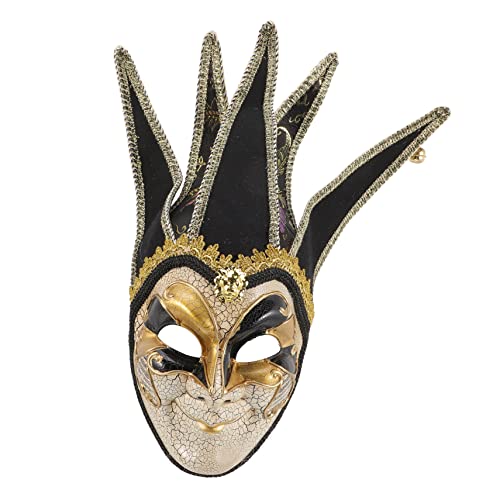 WRITWAA Venezianische Maske Aus Kunststoff für Männer Maskenmaske mit Bändern Halloween-party-maske von WRITWAA