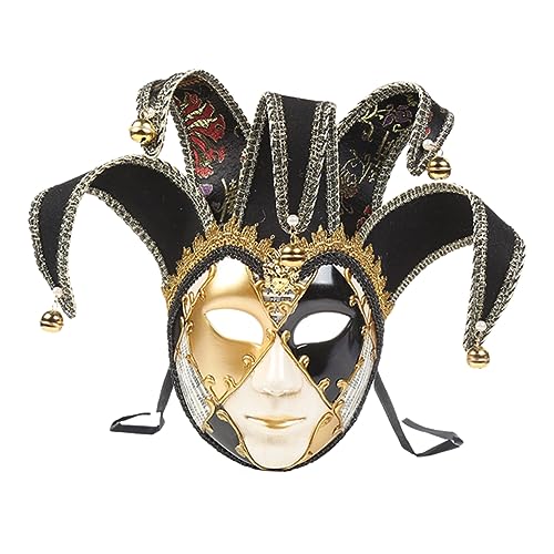 WRITWAA Kostüm-vollgesichtsmaske Im Vintage-design Masken-gesichtsbedeckung Für Damen Schwarz Und Schwarz von WRITWAA