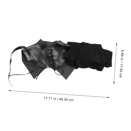 WRITWAA Vintage-Mantel Umhang mit Kapuze mittelalterlicher Mantel One Shoulder Cape Hood Cosplay Herren Umhang faschingskostüme karnevalskostüme Rittermantel mittelalterlicher Umhang von WRITWAA