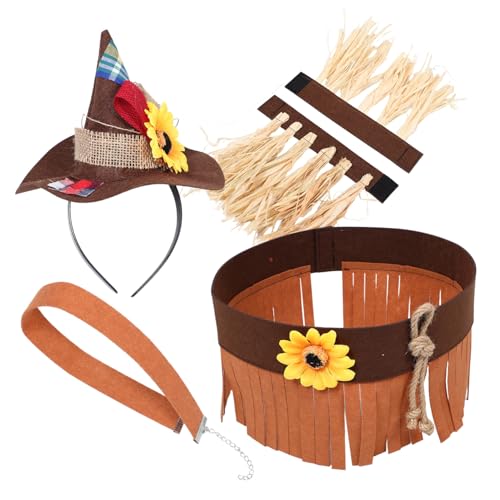 WRITWAA Vogelscheuchen-Stirnband Mini Vogelscheuche Hutstirnband Vogelscheuche Kostüm Strohhut Männer Strohkostüm Herren Strohhut gefühlt WRITWAA Vogelscheuchen-Stirnband Mini Vogelscheuche Hutstirnband Vogelscheuche Kostüm Strohhut Männer Strohkostüm Herren Strohhut gefühlt von WRITWAA