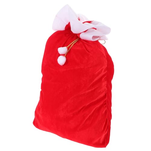 WRITWAA Weihnachtsmann-sack Süßigkeiten-tasche Weihnachts-samt Kordelzug für Den Urlaub von WRITWAA