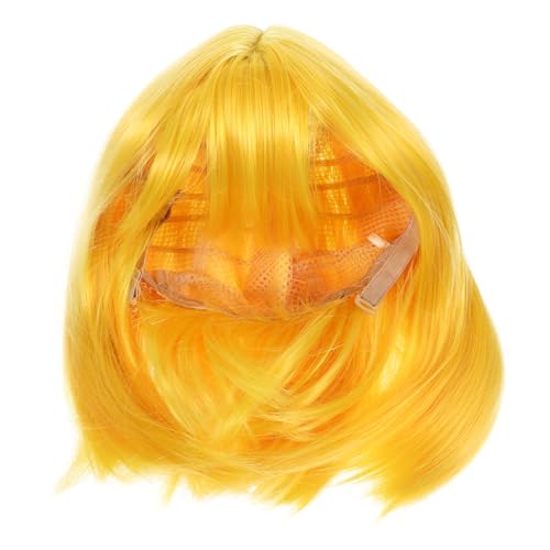 WRITWAA farbige Perücke kunsthaar perücken Kostümperücke fokuhila perücker Synthetic Wig Dreadlocks perücke Wig with Bangs Cosplay-Perücke Frauen Perücke gerade Perücke Hochtemperaturdraht von WRITWAA