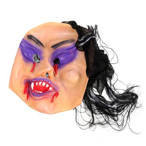 WRITWAA halloween horror halloween grusel masken fasching halloween scherzartikel halloween cosplay Schrei Kostüm schreckliche masken Halloween-Requisite gruselige Party Emulsion von WRITWAA