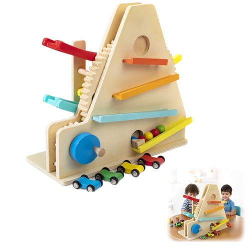 WRQIOO Kugelbahn Holz ab 1 Jahr, Kugelbahn Autorennbahn 2-in-1-Spielset, Murmelbahn ab 1 Jahr, Bunte Rollbahn, Kugelbahn-Haus, Geschenke zum 1 2 3 Geburtstag für Jungen Mädchen WRQIOO Kugelbahn Holz ab 1 Jahr, Kugelbahn Autorennbahn 2-in-1-Spielset, Murmelbahn ab 1 Jahr, Bunte Rollbahn, Kugelbahn-Haus, Geschenke zum 1 2 3 Geburtstag für Jungen Mädchen von WRQIOO