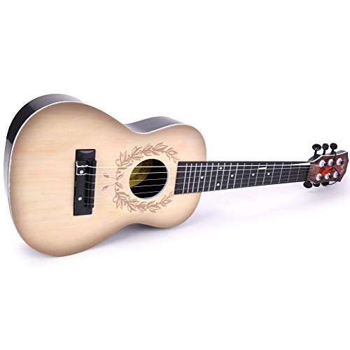 WS - Gitarre - Musik - Musikalisches Bewusstsein - 610778-61 cm - Natur - Ideal für Anfänger - Kindergitarre - Instrument - Junior - Musikalisches Bewusstsein - Tanzende Kinder - Ab 4 Jahren von WS Music MGM